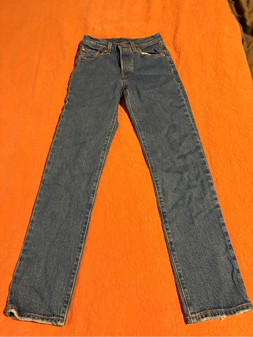 Levi’s Premium 501 Original- Women’s W 24 L 30- 100% Cotton Button-fly